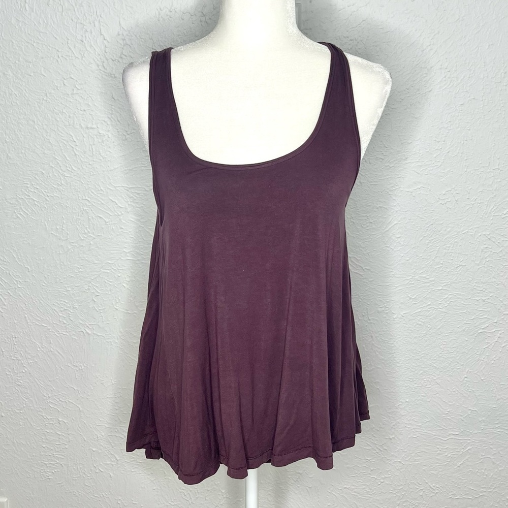 Purple Flowy Tank Top By American Eagle